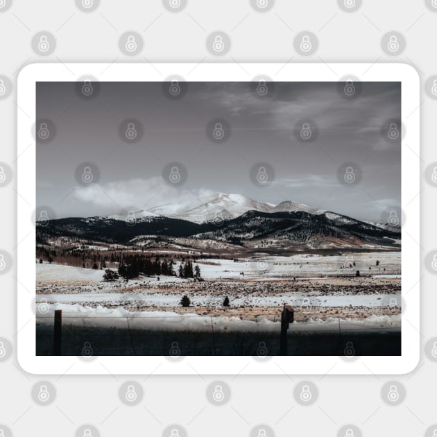 Fairplay Colorado Mountains Landscape Photography V4 Sticker by Family journey with God